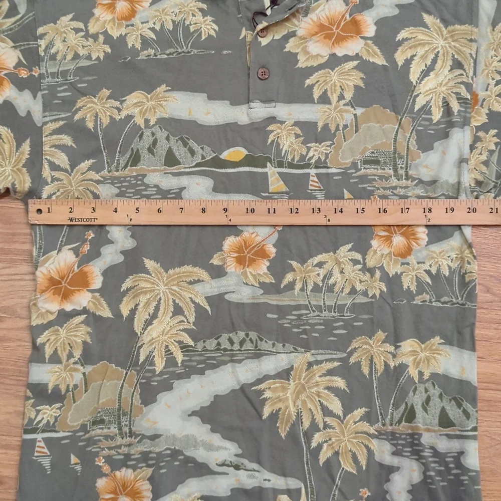 Tommy Bahamas Hawaiian Polo Shirt Size Small S - Picture 4 of 6